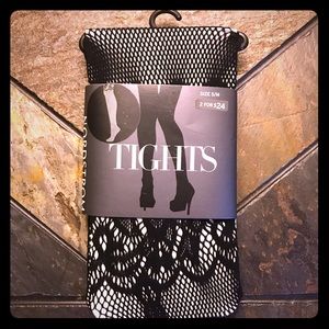 ⬇️ SALE Nordstrom Patterned Black Tights | NWT